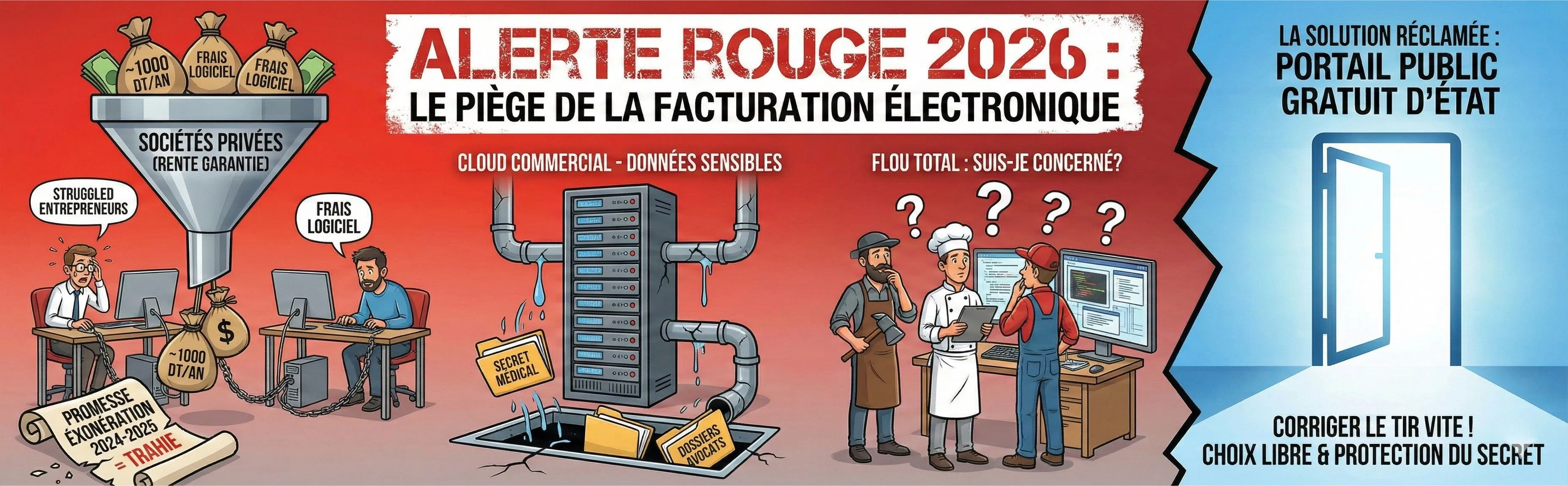 Alerte Rouge : Facturation �lectronique 2026, le grand malaise des entrepreneurs